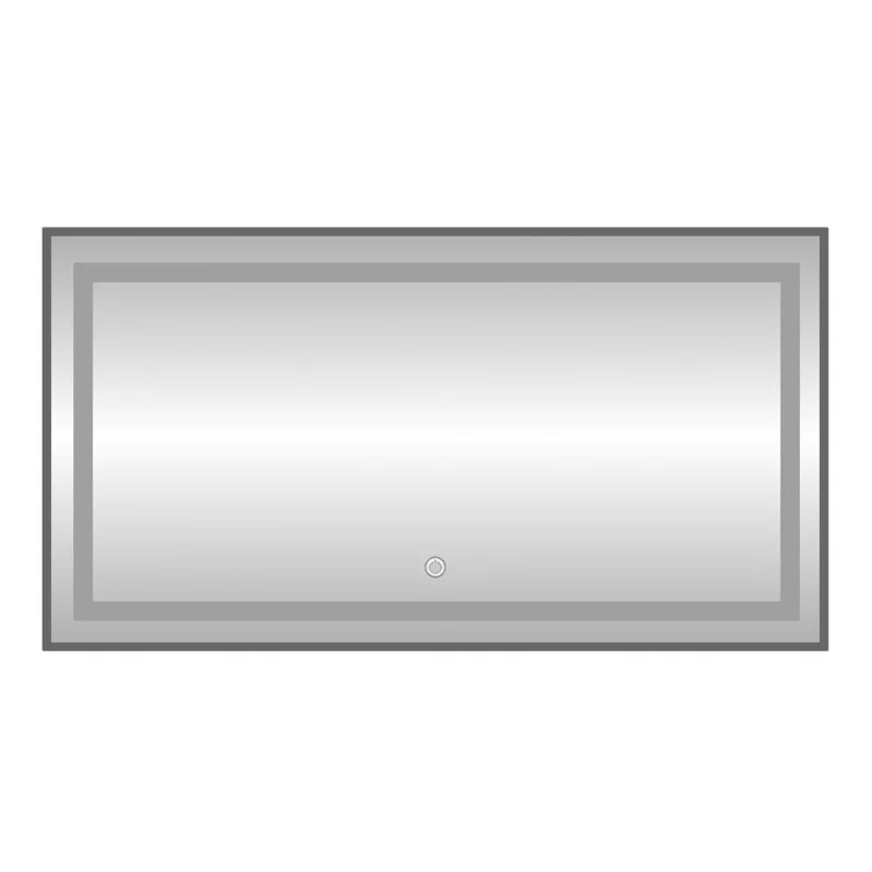 Зеркало Fixsen FX-2120F прямоугольное 120х80 см с подсветкой LED, графит — Изображение 1