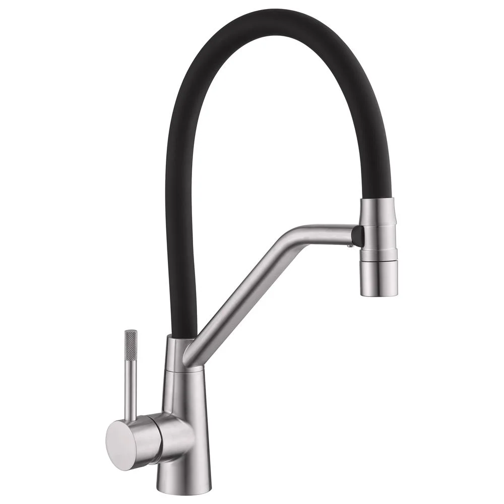 Смеситель для кухни Fmark FS0352L с гибким изливом, сатин — Изображение 1