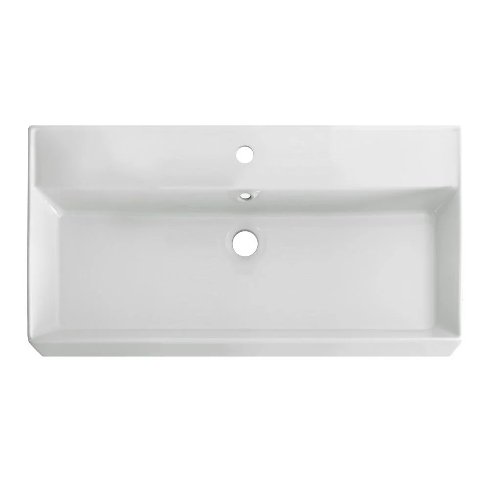 Раковина CEZARES CZR-MIL-80-LVB белый 800x465 керамика Раковина CEZARES CZR-MIL-80-LVB белый 800x465 керамика