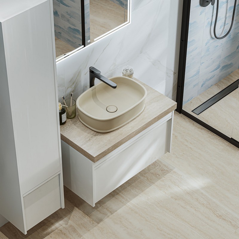 Раковина Kerama Marazzi Circo CI.wb.50\SAN накладная 50, песочная матовая — Изображение 4