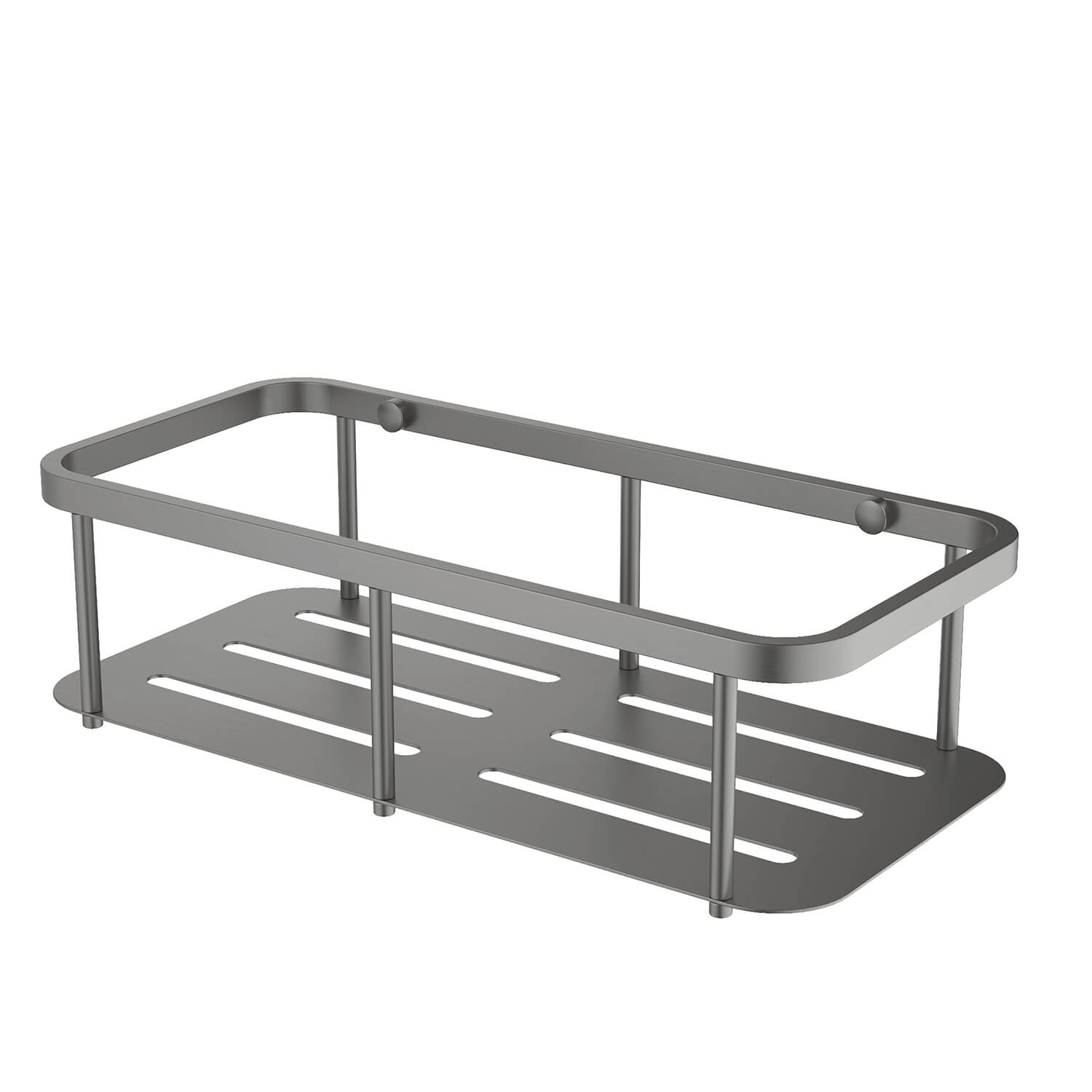 Полка Aquatek AQ4936BGM черный хром шлифованный Полка Aquatek AQ4936BGM черный хром шлифованный