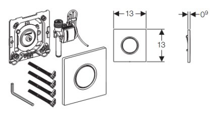 Смывное устройство Geberit 116.011.11.5 HyTronic для писсуара Sigma 01 ,цвет белый Смывное устройство Geberit 116.011.11.5 HyTronic для писсуара Sigma 01 ,цвет белый