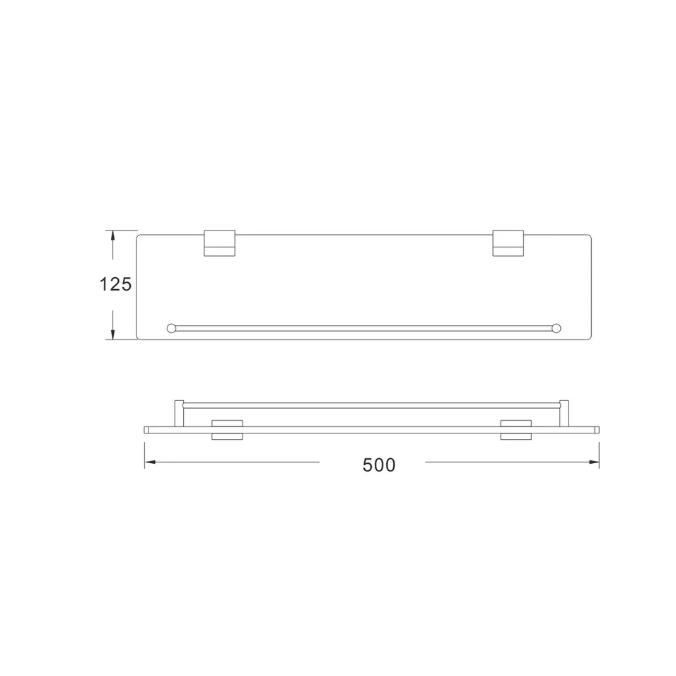 Полка Rose RG1719H черный — Изображение 2