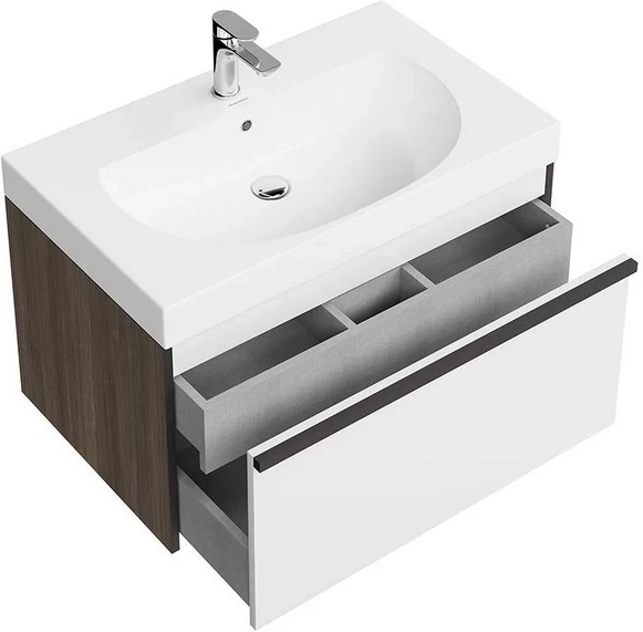 Тумба под раковину Kerama Marazzi Modula MOD.80.1+1\AR подвесная 80 арабика — Изображение 6