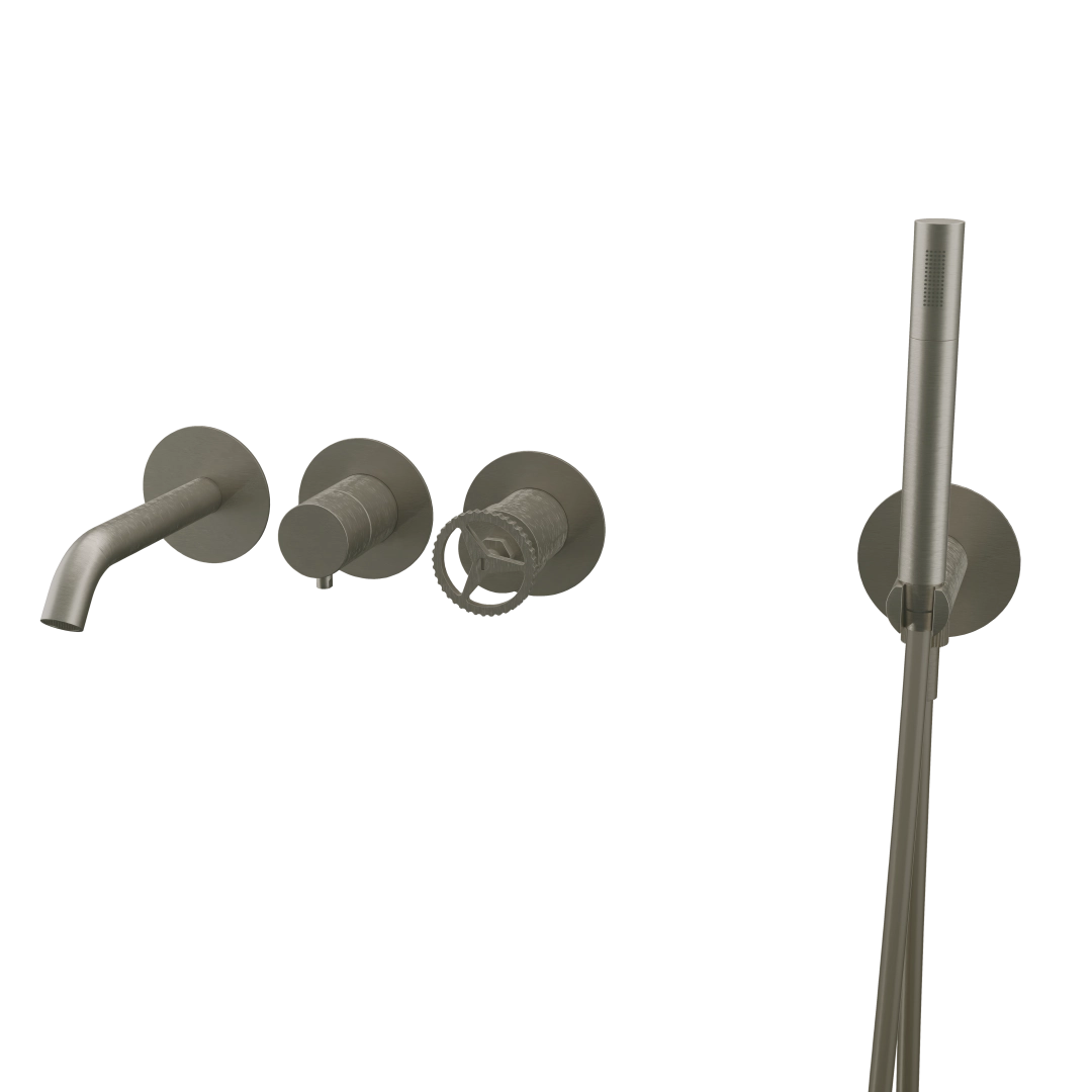 Смеситель для ванны Remer Chrono CH53D2PXV, сталь Смеситель для ванны Remer Chrono CH53D2PXV, сталь