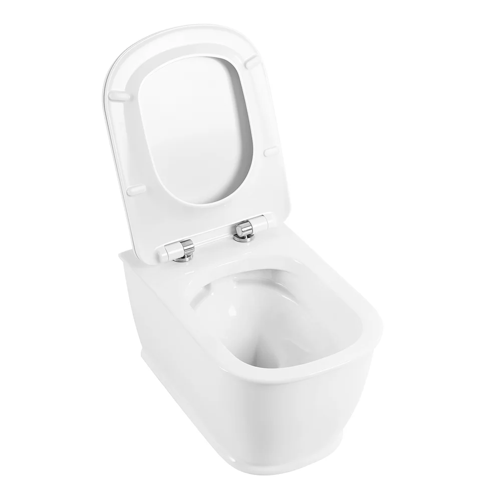 Унитаз подвесной BelBagno PRADO BB10150CH/BB10150SC безободковый с сиденьем — Изображение 3