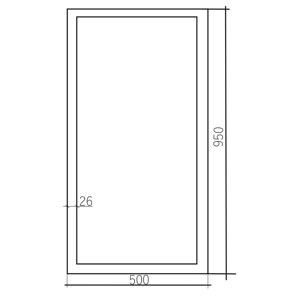 Зеркало Silver Mirrors Опера Сильвер 500х950 ФР-00001485 — Изображение 2