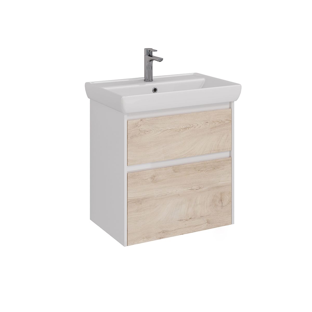 Тумба под раковину Lemark COMBI 70 см подвесная/напольная, дуб кантри/белый LM03C70T-dub Тумба под раковину Lemark COMBI 70 см подвесная/напольная, дуб кантри/белый LM03C70T-dub