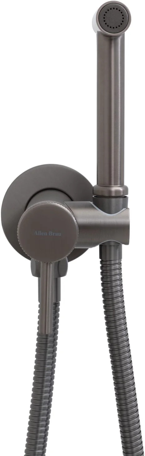 Гигиенический душ Allen Brau Priority 5.31A29-MG (с внутренней частью) графит брашированный Гигиенический душ Allen Brau Priority 5.31A29-MG (с внутренней частью) графит брашированный