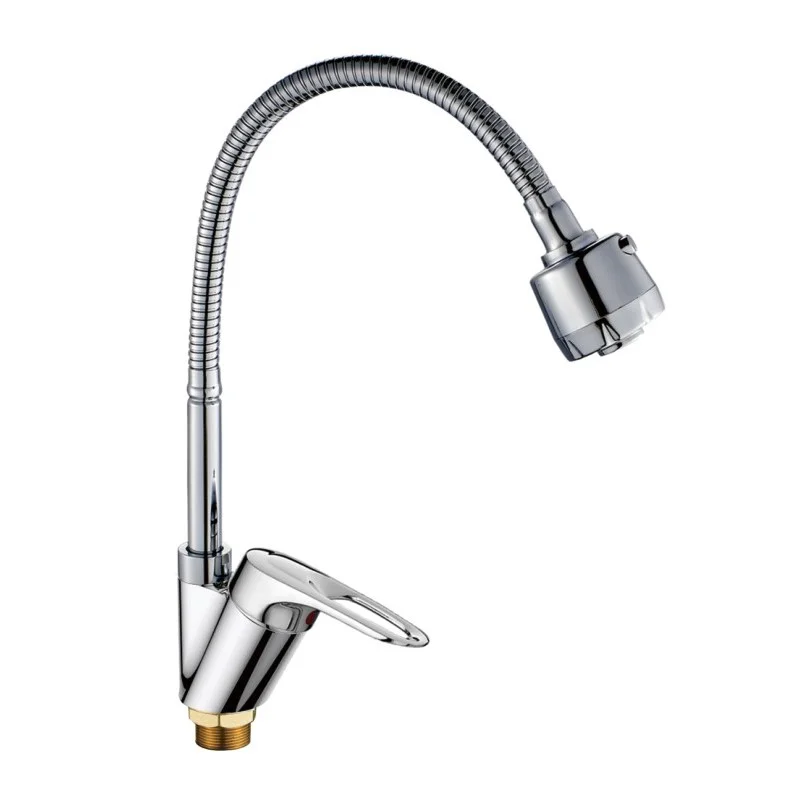 Смеситель для кухни Haiba HB4304-3 хром — Изображение 1