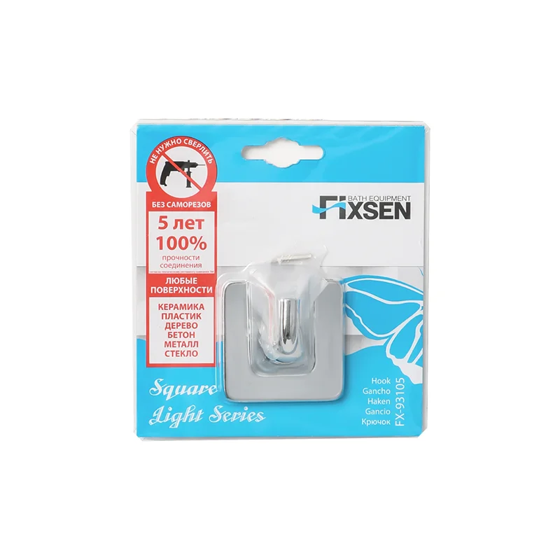 Крючок FIXSEN SQUARE FX-93105 хром — Изображение 3