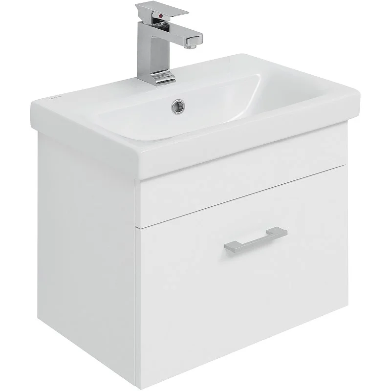 Тумба с раковиной Aquanet Нота 50 (Moduo Slim) белый 00254064 Тумба с раковиной Aquanet Нота 50 (Moduo Slim) белый 00254064