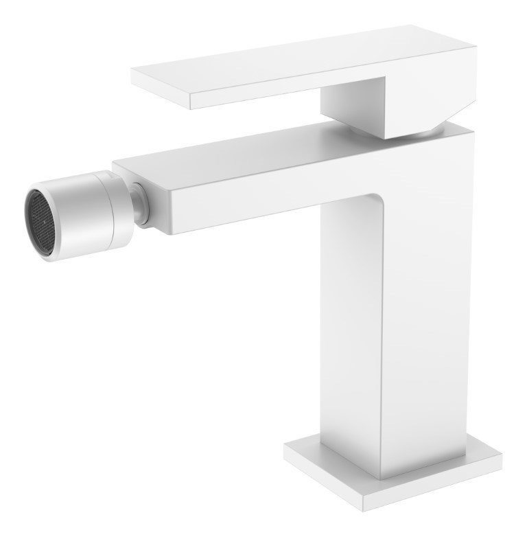 Смеситель для биде Boheme Qubic Matt White 476-MW Смеситель для биде Boheme Qubic Matt White 476-MW