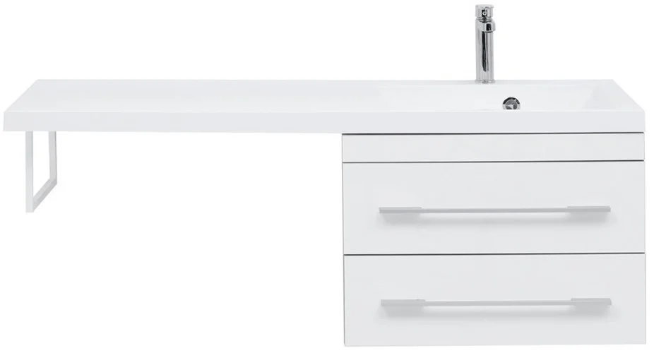 Тумба с раковиной Aquanet Верона 120 R белый (подвесная, 2 ящика) 00239946 Тумба с раковиной Aquanet Верона 120 R белый (подвесная, 2 ящика) 00239946