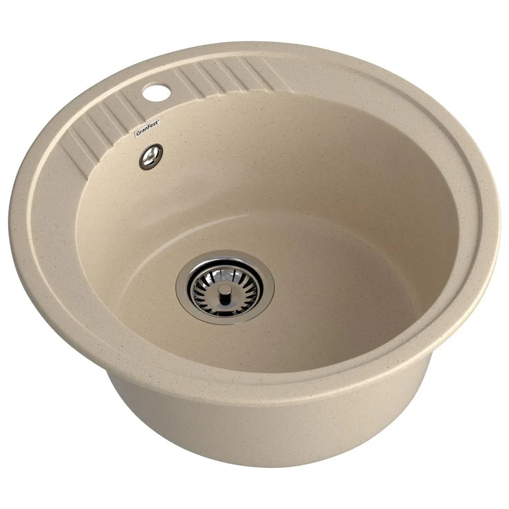 Кухонная мойка GranFest RONDO R-520 кашемир — Изображение 2