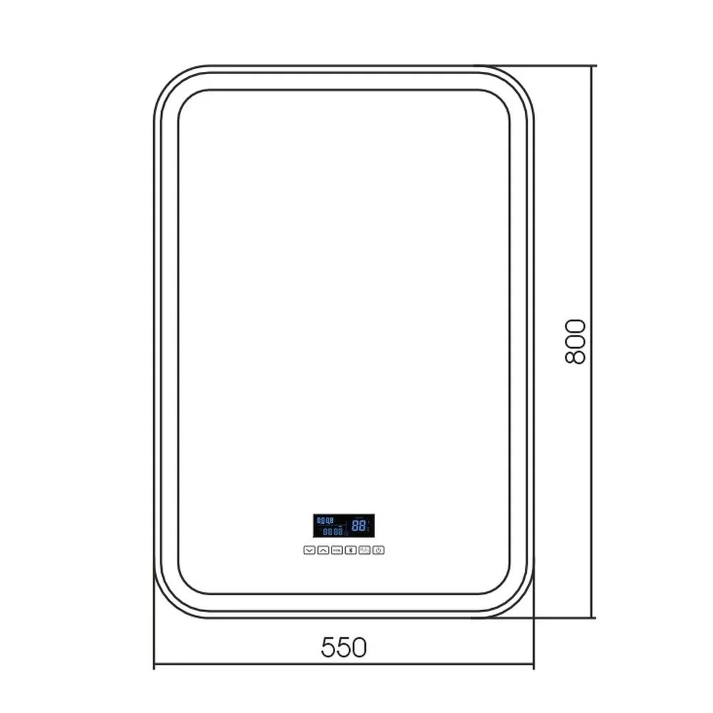 Зеркало Silver Mirrors Мальта 6 550х800 ФР-00001219 модуль мфм+подогрев выключатель-сенсор — Изображение 2