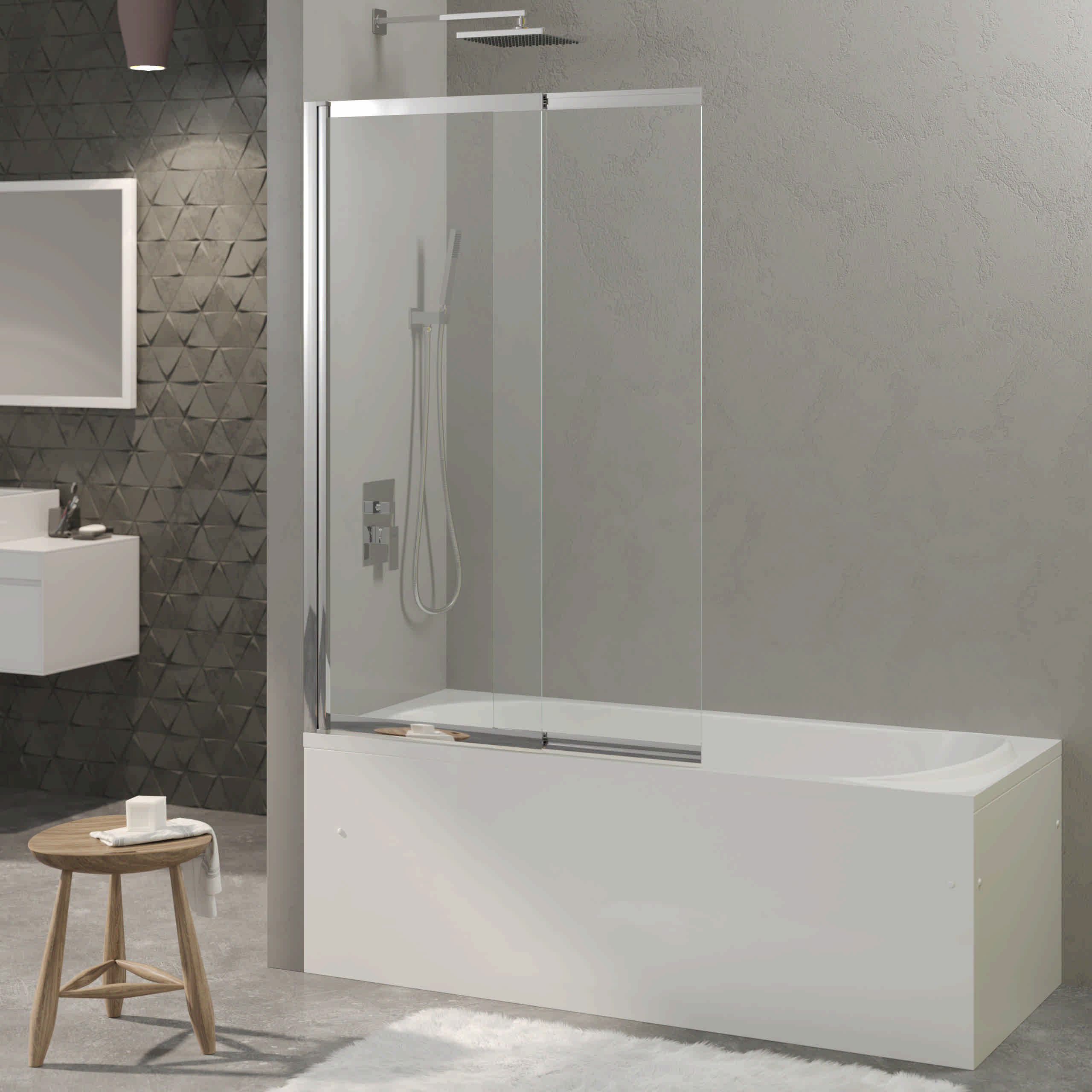 Шторка на ванну BERGES RIVER S Slider 980 065014 Шторка на ванну BERGES RIVER S Slider 980 065014