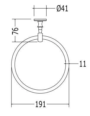 Полотенцедержатель Devon&Devon First Class DD33320CR, хром Полотенцедержатель Devon&Devon First Class DD33320CR, хром