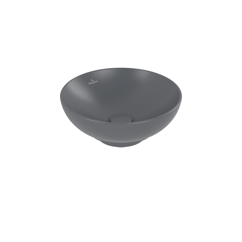 Раковина Villeroy & Boch Loop&Friends 38 x 38 см Graphite CeramicPlus 4A4501i4 накладная Раковина Villeroy & Boch Loop&Friends 38 x 38 см Graphite CeramicPlus 4A4501i4 накладная