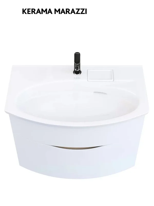 Тумба под раковину Kerama Marazzi Riva 80 см RV.80\WHT.M белая матовая — Изображение 3