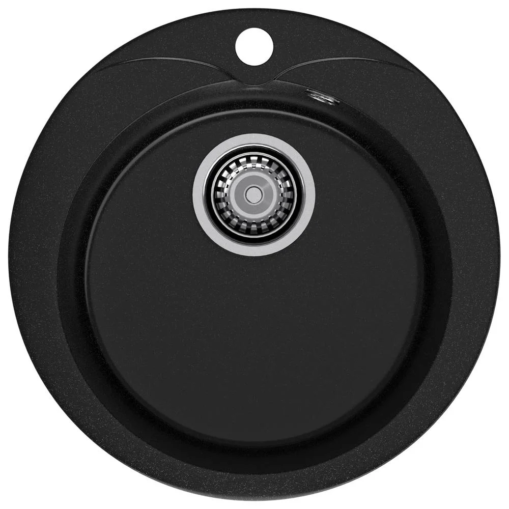 Кухонная мойка GranFest RONDO R-480 черный — Изображение 1