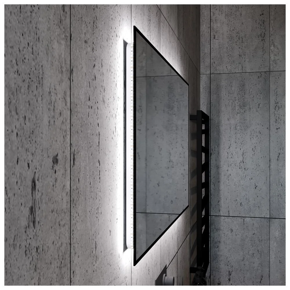 Зеркало Silver Mirrors Spell-BLACK LED-00002971 600х1000 бесконтактный сенсор — Изображение 5