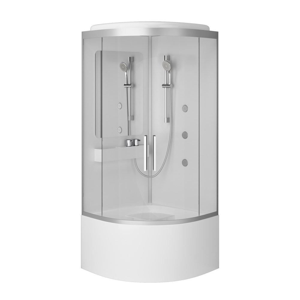 Душевая кабина AM.PM Like Deep W80C-019A-090MTA с гидромассажем 90х90 см Душевая кабина AM.PM Like Deep W80C-019A-090MTA с гидромассажем 90х90 см