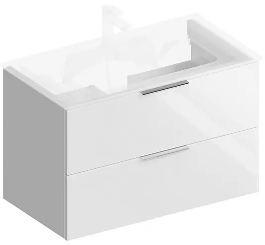 Тумба под раковину Kerama Marazzi Piano Forte PI.F.85\WHT подвесная 85 см, белый глянцевый — Изображение 1