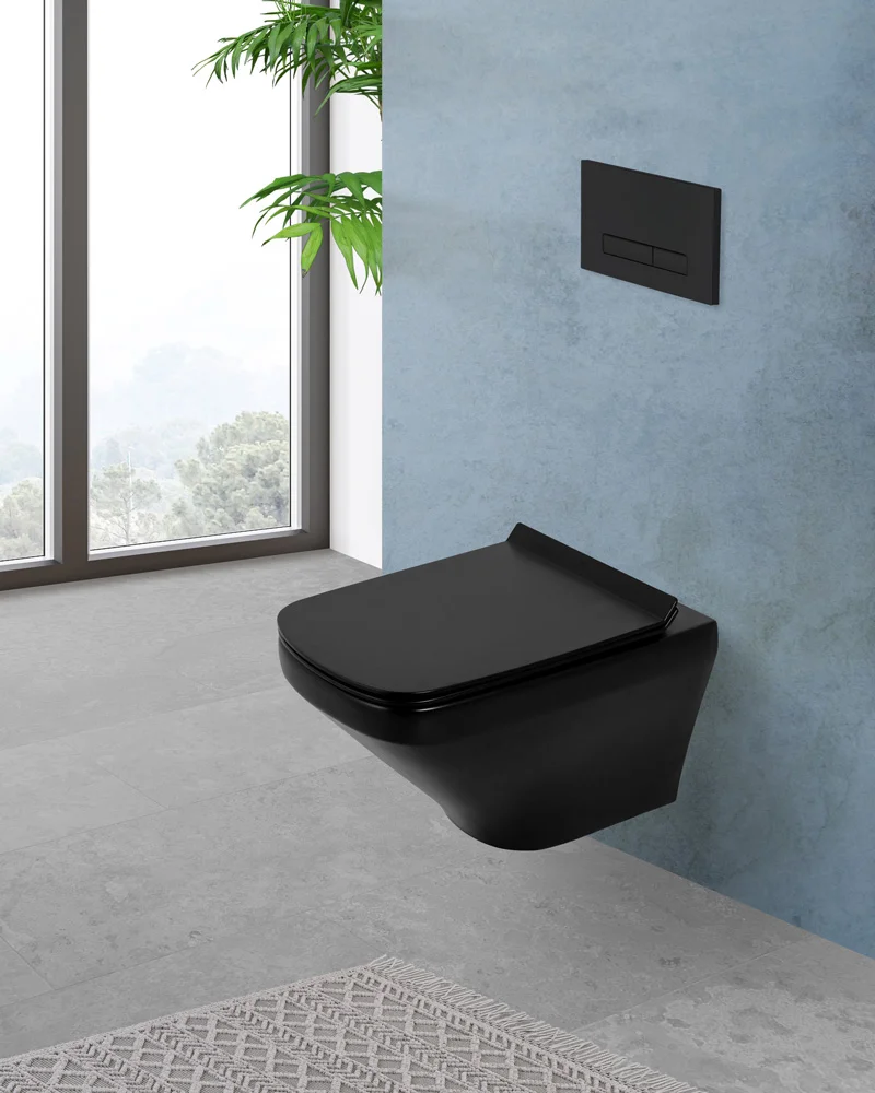 Унитаз подвесной BelBagno SELA BB3201CHR-MB без сиденья — Изображение 3