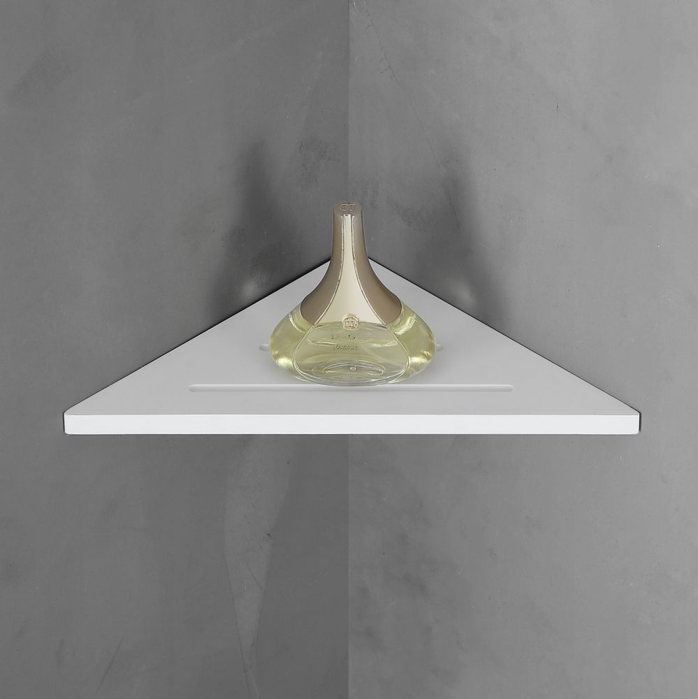 Полка ABBER Stein AS1652 угловая белая матовая Полка ABBER Stein AS1652 угловая белая матовая