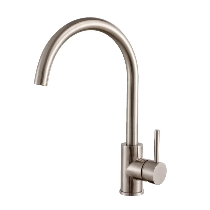 Смеситель для кухни Haiba HB70304-3 сталь — Изображение 1