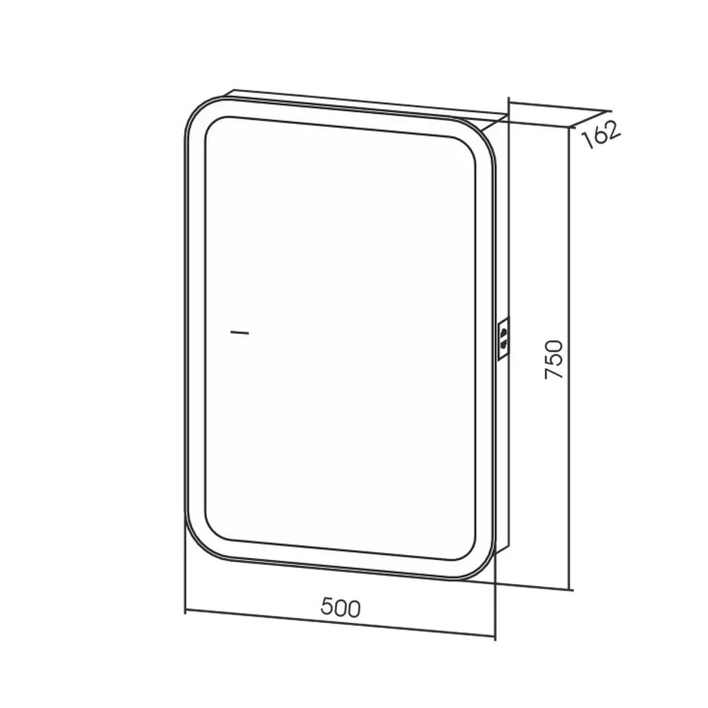Зеркальный шкаф Silver Mirrors Фиджи Flip 500х750 LED-00002656 бесконтактный сенсор — Изображение 2