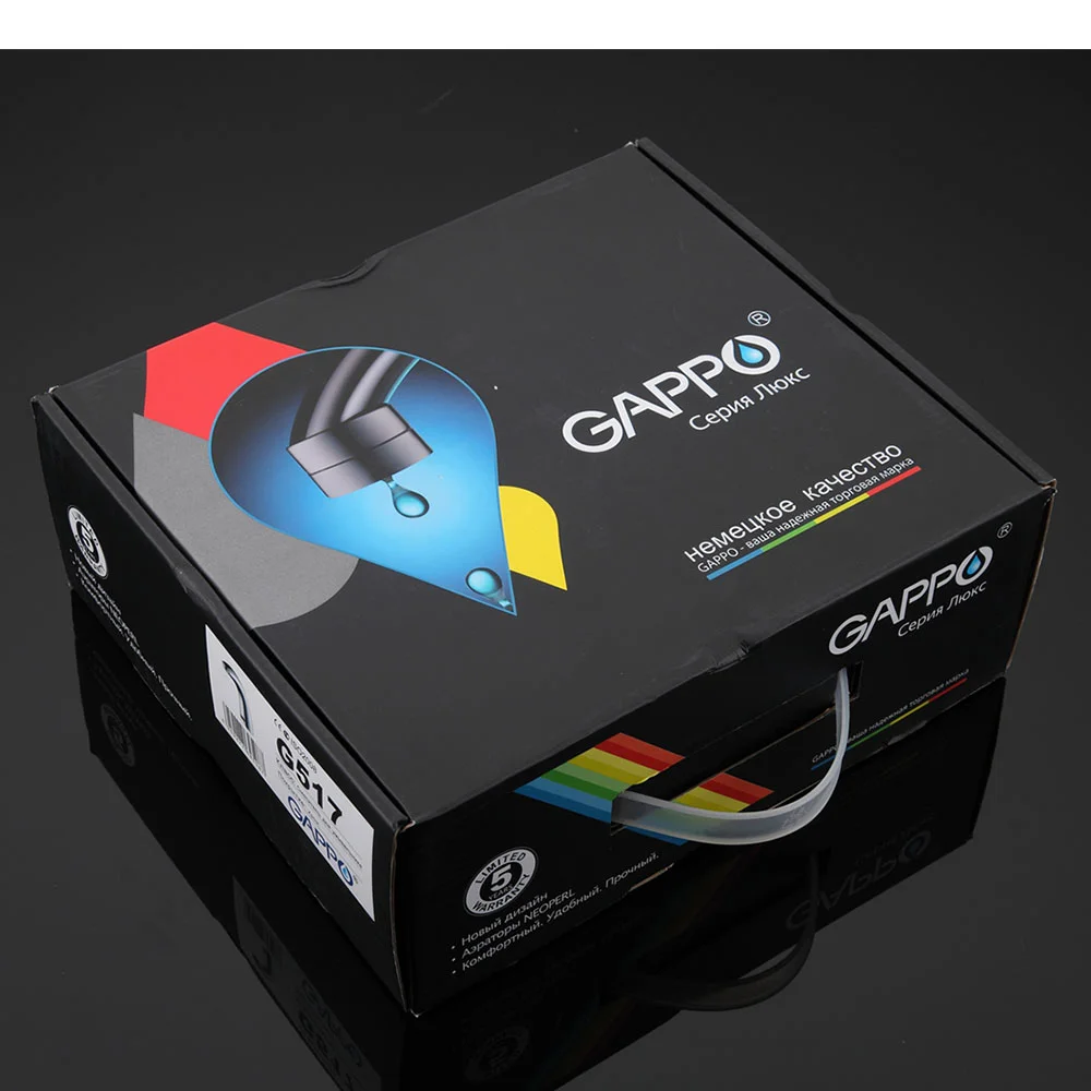 Смеситель для раковины Gappo G517 сенсорный, хром — Изображение 12