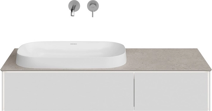 Тумба под раковину Kerama Marazzi Magica MA.120.2\MGR.M подвесная 120, утренний серый матовый — Изображение 5