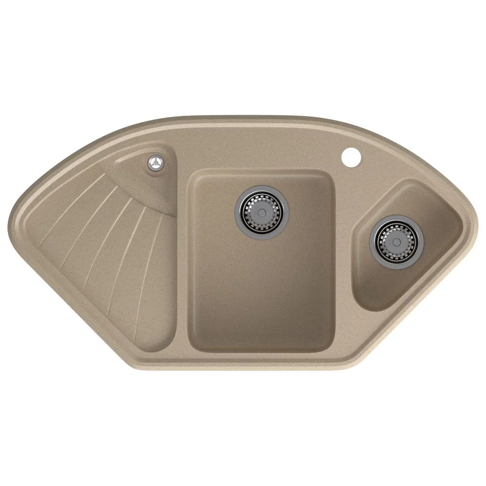Кухонная мойка GranFest CORNER C-1040E песочный — Изображение 1