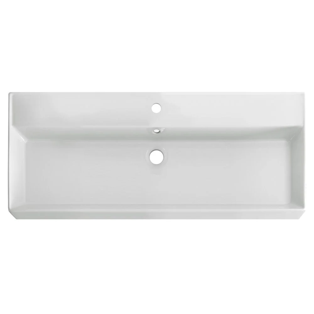 Раковина CEZARES CZR-MIL-100-LVB белый 1000x465 керамика Раковина CEZARES CZR-MIL-100-LVB белый 1000x465 керамика