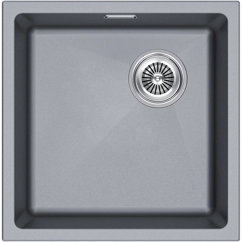 Кухонная мойка Paulmark LUMI 45UNI-SKEW LU45SK-GRM, серый металлик, 455х440 Кухонная мойка Paulmark LUMI 45UNI-SKEW LU45SK-GRM, серый металлик, 455х440