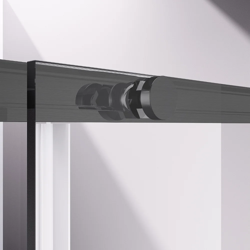 Душевой уголок Vincea Slim-N VSR-4SN8010CLGM 1000x800 вороненая сталь, стекло прозрачное — Изображение 4