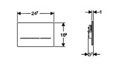 Клавиша смыва Geberit 116.090.SG.1 Sigma80 бесконтактная,стекло, цвет чёрный Клавиша смыва Geberit 116.090.SG.1 Sigma80 бесконтактная,стекло, цвет чёрный