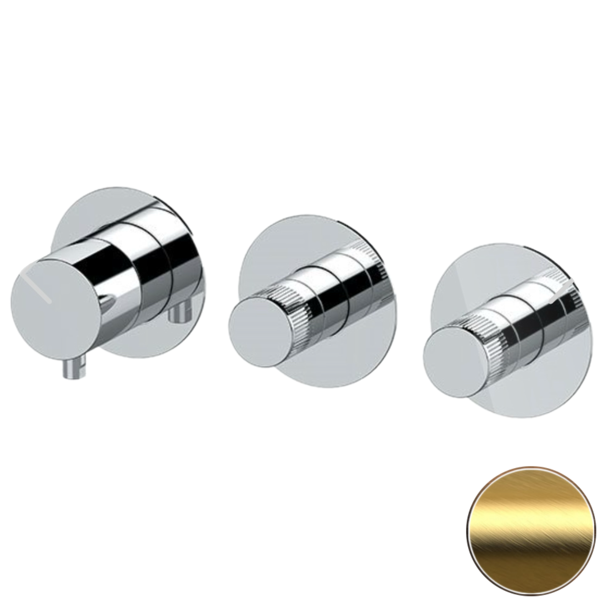 Смеситель для душа Remer X Style N98D2PWBBG, золото брашированное Смеситель для душа Remer X Style N98D2PWBBG, золото брашированное