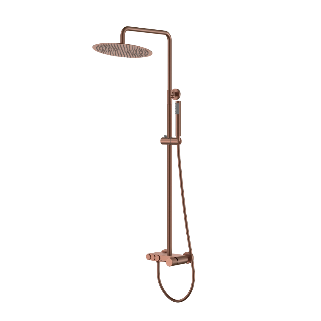 Душевая система Boheme Stick 128-BRB.4 BRUSHED BRONZE SPIRALE Душевая система Boheme Stick 128-BRB.4 BRUSHED BRONZE SPIRALE