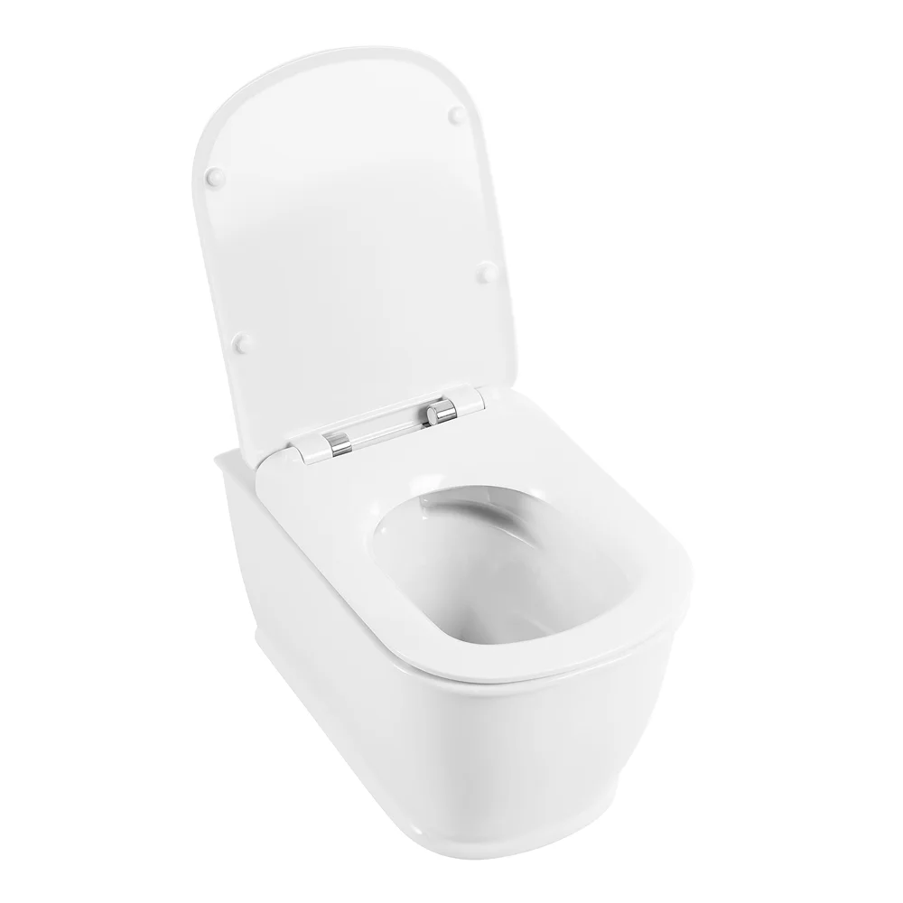 Унитаз подвесной BelBagno PRADO BB10150CH/BB10150SC безободковый с сиденьем — Изображение 2