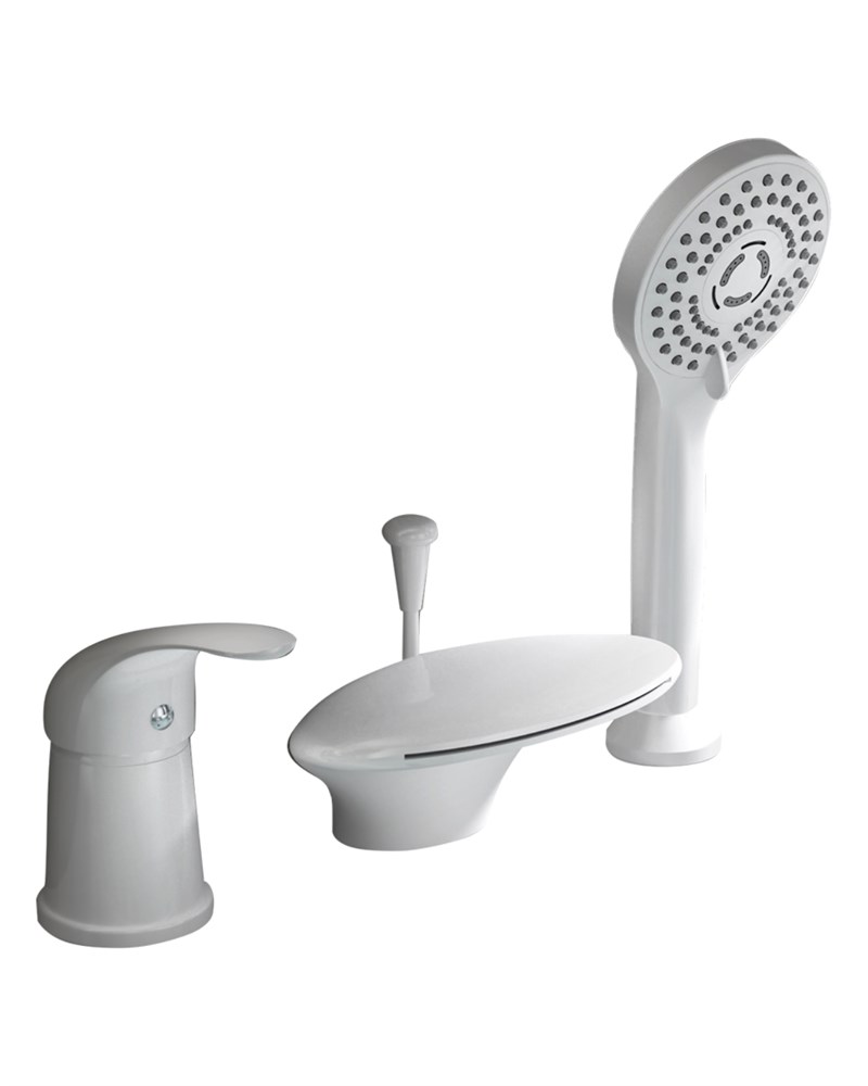 Смеситель на борт ванны Orange Iris M41-333w белый Смеситель на борт ванны Orange Iris M41-333w белый