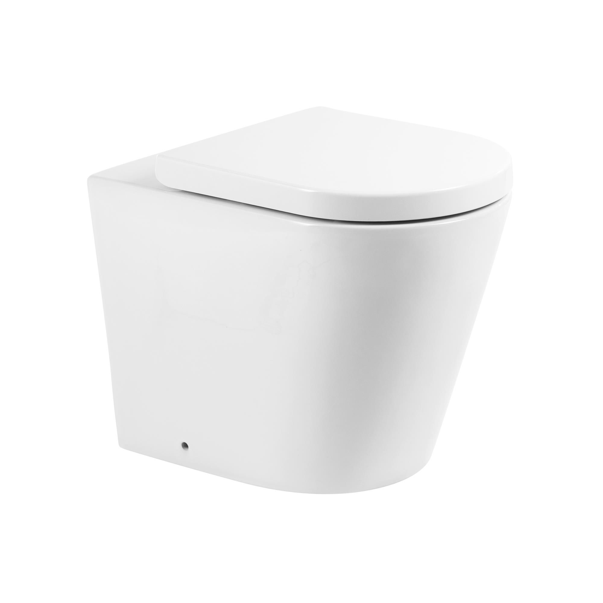 Унитаз приставной BelBagno FLAY-R BB1003CBR/BB865SC безободковый с сиденьем Унитаз приставной BelBagno FLAY-R BB1003CBR/BB865SC безободковый с сиденьем