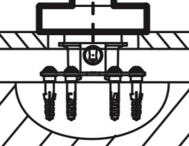 Скрытая часть смесителя Jacob Delafon Stillness 97906D-NF Скрытая часть смесителя Jacob Delafon Stillness 97906D-NF