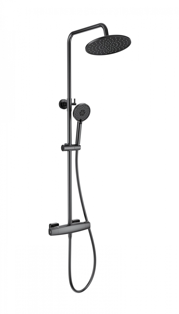 Душевая система Wonzon & Woghand с термостатом, темный графит (WW-B3035-A-BGG) Душевая система Wonzon & Woghand с термостатом, темный графит (WW-B3035-A-BGG)