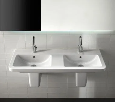 Раковина Hatria Erika Pro YXJC01 двойная на 120 см Раковина Hatria Erika Pro YXJC01 двойная на 120 см