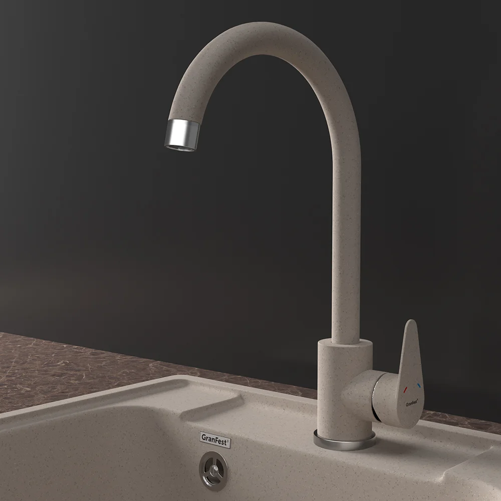 Смеситель для кухни GranFest GF-Z-5412 песочный — Изображение 3