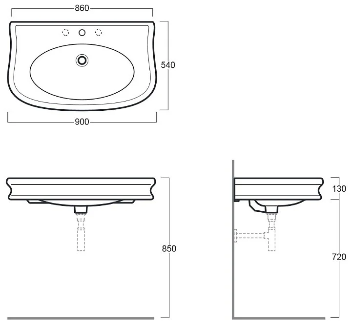 Раковина Simas Lante LA011 Раковина Simas Lante LA011