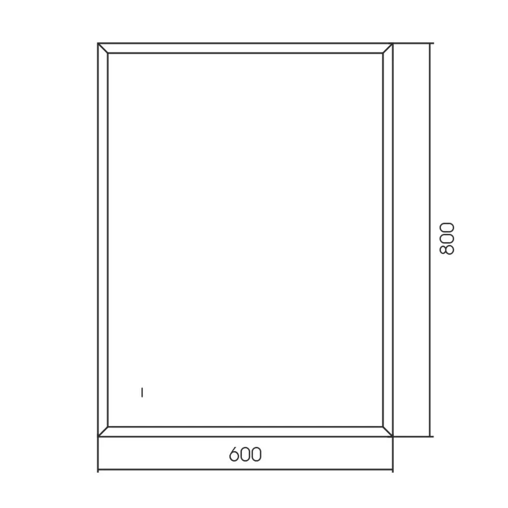 Зеркало Silver Mirrors Эдисон 600х800 LED-00002723 бесконтактный сенсор — Изображение 2